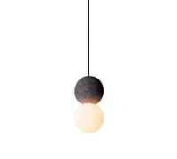 Lámpara Colgante de terrazo Minimalista Moderna: lámpara de araña de un Solo Cabezal, nórdico, Ideal para tetería, Restaurante, Dormitorio y decoración de Interiores.