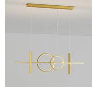 Lámpara colgante de tubo largo lineal, lámpara colgante de tira de metal ultrafina con pantalla de silicona, LED moderno, lámpara colgante para comedor Mi, luces decorativas para isla de cocina LWX