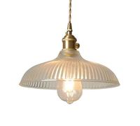 Lámpara Colgante de un Solo Cabezal con Rosca E27, lámpara de Techo empotrada, Vidrio de Estilo nórdico, Pantalla Creativa con Forma de Sombrero, iluminación Decorativa para balcón