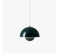 Lámpara Colgante De Una Luz E27 con Diseño Semicircular Y Altura Ajustable; Ideal para Iluminación De Islas De Cocina, Salas De Estar, Dormitorios Y Restaurantes. Green
