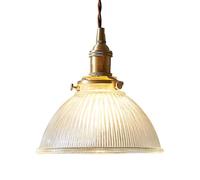 Lámpara Colgante de Vidrio de Cobre con Forma de Sombrero, Estilo Minimalista nórdico, con Rosca E27, de un Solo Cabezal, Ideal para porches, pasillos y Balcones.