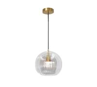 Lámpara colgante de vidrio soplado ámbar, lámpara de porche para cocina, bola esférica, doble vidrio transparente, lámpara colgante de techo estilo granja, lámpara industrial vintage para comedor, ca