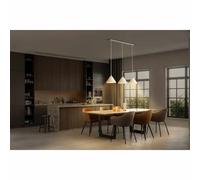 Lámpara Colgante Decorativa Pulp Blanca 84Cm Máx. 3 X 5,5W E14 Papel Maché