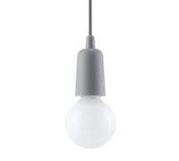 Sollux Lighting Diego lámpara colgante 1x60 W gris/gris ceniza SL.0575