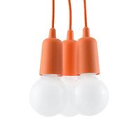 Lámpara colgante Diego 3 naranja