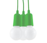 Lámpara colgante Diego 3 verde