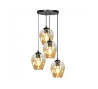 Lámpara colgante domos ámbar (4 luces) marca wonderlamp