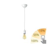 Lámpara colgante DORI blanco mate in 27 LED Vintage oro máx. 814lm