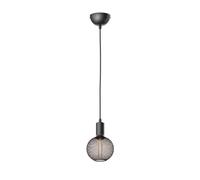 Lámpara colgante DORI negro mate in 27 LED G120 extra blanco cálido