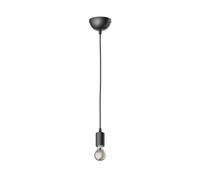 Lámpara colgante DORI negro mate + lámpara LED 370lm blanco extra cálido