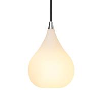 Lámpara Colgante Drops de 23 cm de Diámetro, Cristal Opalino y Aluminio