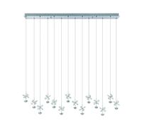 Lámpara colgante EGLO Stars of Light Pianopoli, cromada, longitud 140 cm
