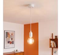 Lámpara Colgante Elegante Blanca E27 Lámpara De Techo