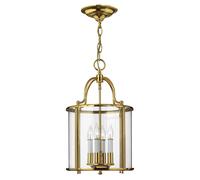 Lámpara Colgante Elegante De Latón Y Vidrio Ø30,5Cm Para Mesa De Comedor AVELINE