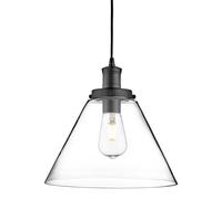 Lámpara Colgante Elegante Negra Ø29cm E27 Vintage Iluminación Interior