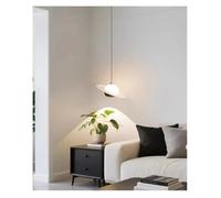 Lámpara Colgante elevable para mesita de Noche, diseño Inspirado en el Planeta OVNI, vestíbulo de Entrada, Estilo Italiano, Lujo, diseño artístico (Blanco, Natural).