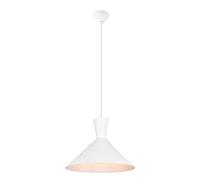 Reality Leuchten Lámpara colgante Enzo, 1 luz, Ø 35 cm, blanco