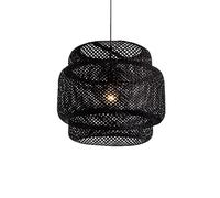 Lámpara Colgante Escandinava De Bambú Lámpara Colgante Tejida A Mano De Estilo Pastoral Caña Araña Tradicional De Mimbre Lámpara Techo Tipo Farol De Ratán para Bar De Salón Té Rústico