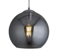 Lámpara Colgante Esférica Ø 25 Cm Vidrio Ahumado H: Máx. 1,2 M Ajustable