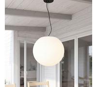 Nowodvorski Lighting Lámpara colgante exterior Cumulus, Ø 30 cm, blanca, plástico, IP65, E27
