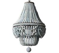 Lámpara Colgante Estilo Bohemio Vintage con Cuentas de Madera de Estilo Rústico Moderno de 8 Luces para Comedor, Dormitorio E Isla de Cocina./4