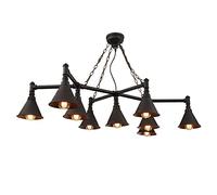 Lámpara Colgante Estilo Europeo Industrial Retro Hierro Downlight Luces Colgantes Vintage Personalidad Creativa focos araña Gran Vapor Agua tubería Ajustable Techo Colgante luz para Sala de Estar