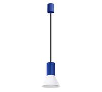 Lámpara colgante Estria 1 Azul Ultramar