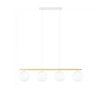 Lámpara colgante etisa blanco 4 luces marca wonderlamp
