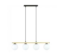 Lámpara colgante etisa negro 4 luces marca wonderlamp