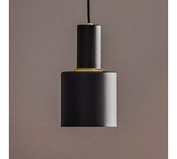 Lámpara colgante Euluna Selma, 1 luz, negro, Ø 11 cm