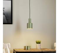 Lámpara colgante Euluna Selma, 1 luz, verde, Ø 11 cm