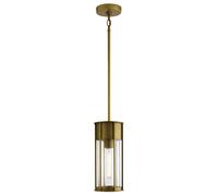 Lámpara Colgante Exterior Ajustable H: Max. 141 Cm IP44 En Bronce Antiguo E27