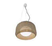 Lámpara colgante exterior Bover LED Fora S, blanco natural/beige, Ø 50 cm