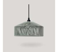 Lámpara Colgante Exterior IP54 Cuerda Pantalla E27 Ø 30CM Verde Pendelleuchte