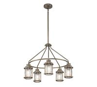 Lámpara Colgante Exterior Terraza E27 IP44 62,5 CM Ancho Altura Regulable Jardín