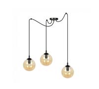 Lámpara colgante fedora ámbar 3 luces marca wonderlamp