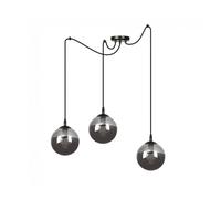 Lámpara colgante fedora grafito 3 luces marca wonderlamp