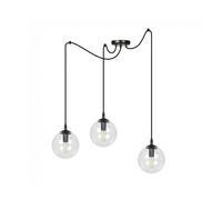 Lámpara colgante fedora transparente 3 luces marca wonderlamp