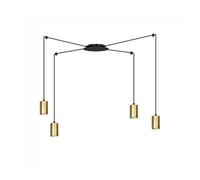 Lámpara colgante finder oro 4 luces marca wonderlamp