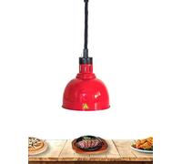Lámpara Colgante for Calentar Alimentos, Calentador de Alimentos Comercial, retráctil for bufés de Cocina y Restaurante (diámetro de 25 cm, Altura Ajustable de 60 a 180 cm)(Red)