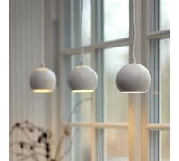 Lámpara colgante FRANDSEN Ball, blanco mate, Ø 12 cm