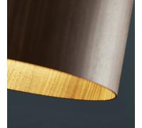 Lámpara colgante FRANDSEN FM 1954, nogal, Ø 16 cm, madera