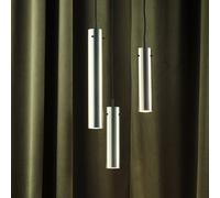 Lámpara colgante FRANDSEN FM2014, acero pulido, altura 24 cm