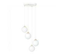 Lámpara colgante gala blanco 4 luces marca wonderlamp