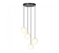 Lámpara colgante gala negro 4 luces marca wonderlamp
