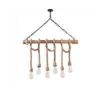 Lámpara colgante gentry 6 luces marca wonderlamp 80 cm