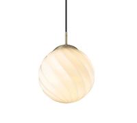 Lámpara Colgante Giratorio de 25 cm de Diámetro con Bola Antigua/ Latón