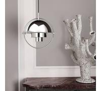 Lámpara colgante Gubi Lite, Ø 36 cm, cromo/cromo