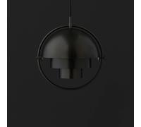 Lámpara colgante Gubi Lite, Ø 36 cm, negro/negro