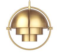 Lámpara colgante Gubi Multi-Lite, Ø 27 cm, latón/latón